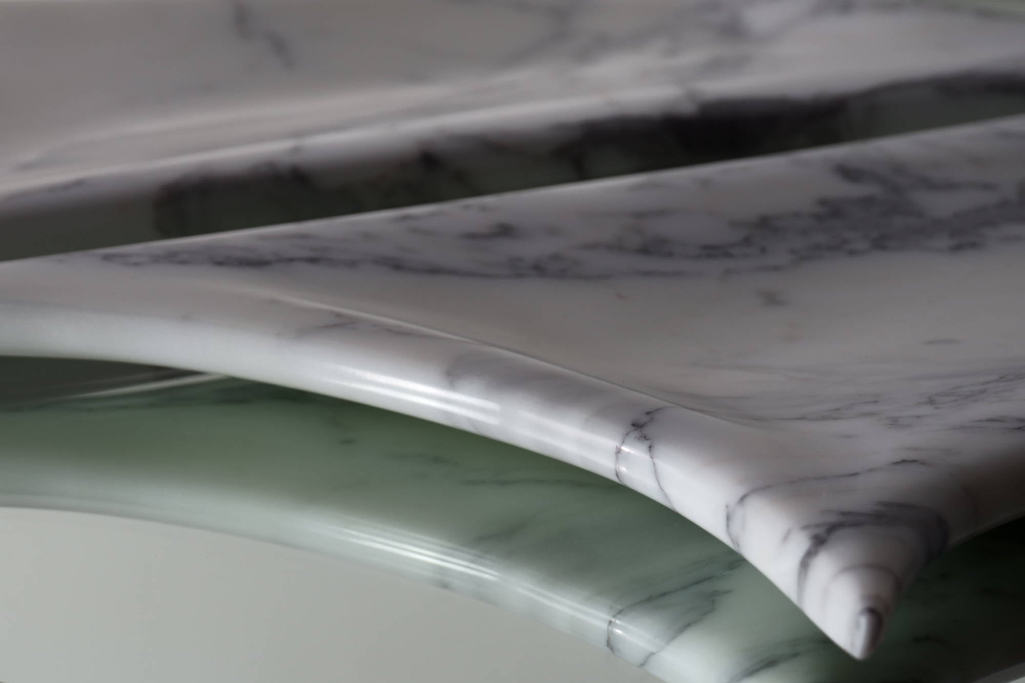 Sculptural Tray - Arabescato marble