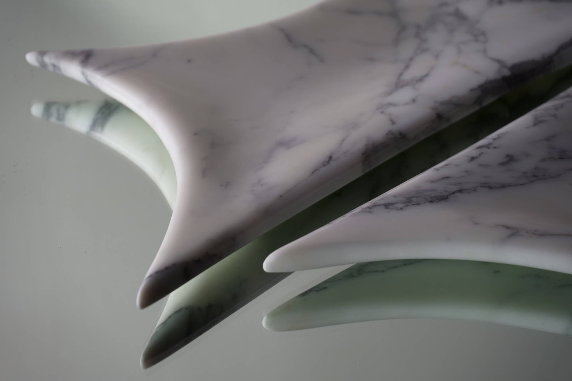 Sculptural Tray - Arabescato marble