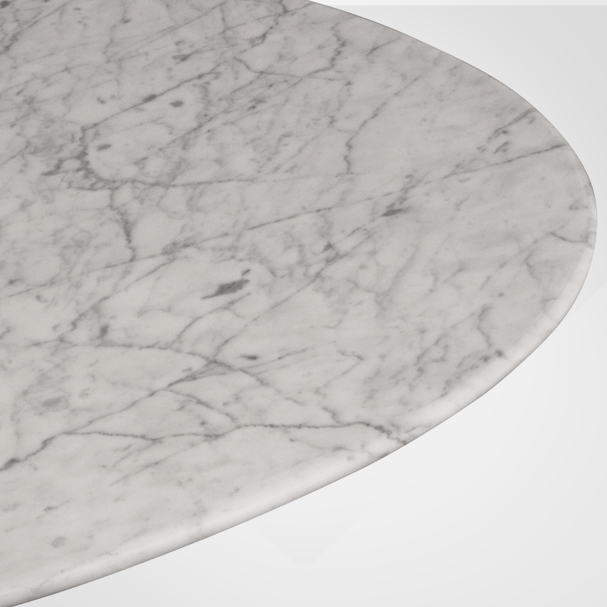 Ellipse - Statuarietto marble Dining table