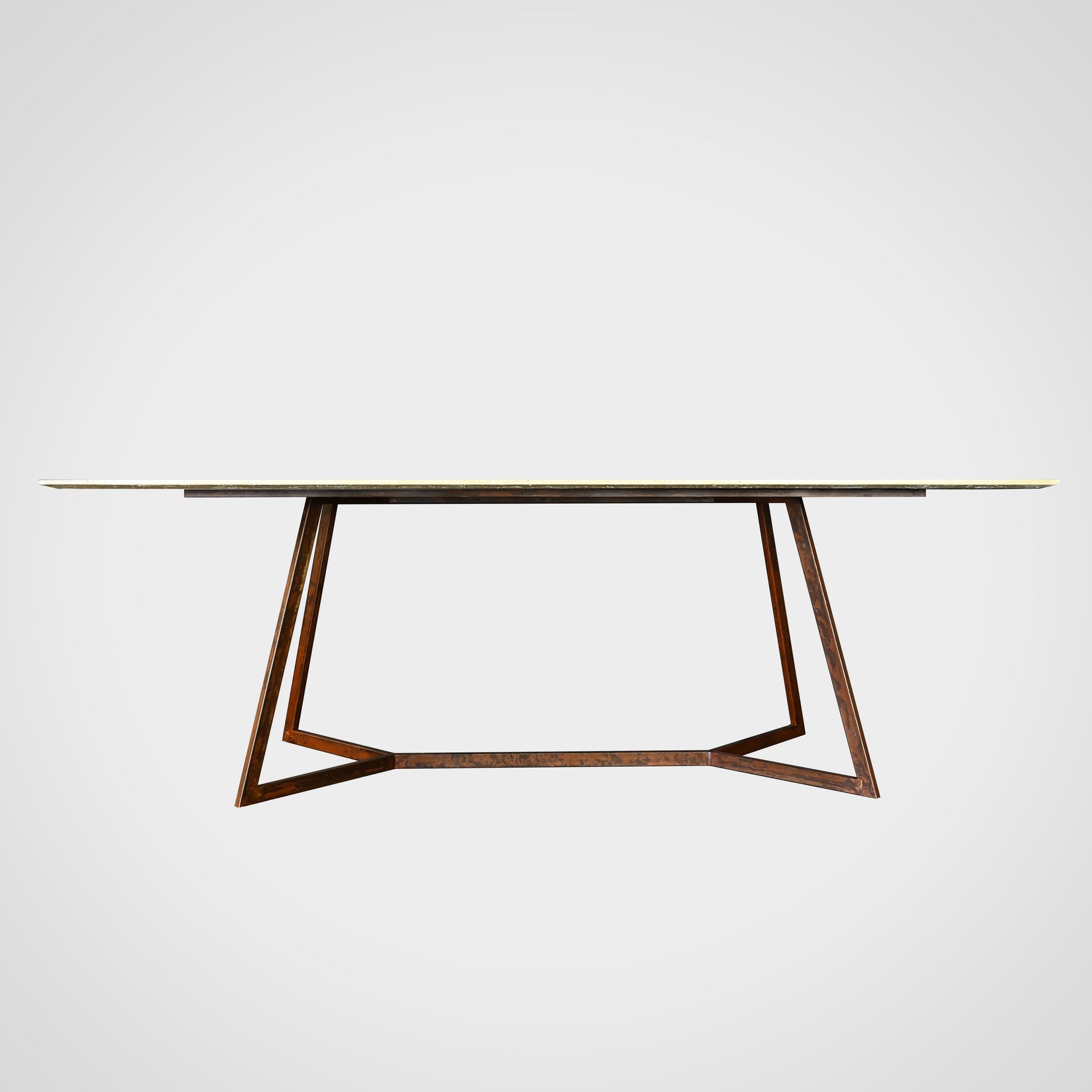 Trapeze Tr4 - Travertine Dining Table
